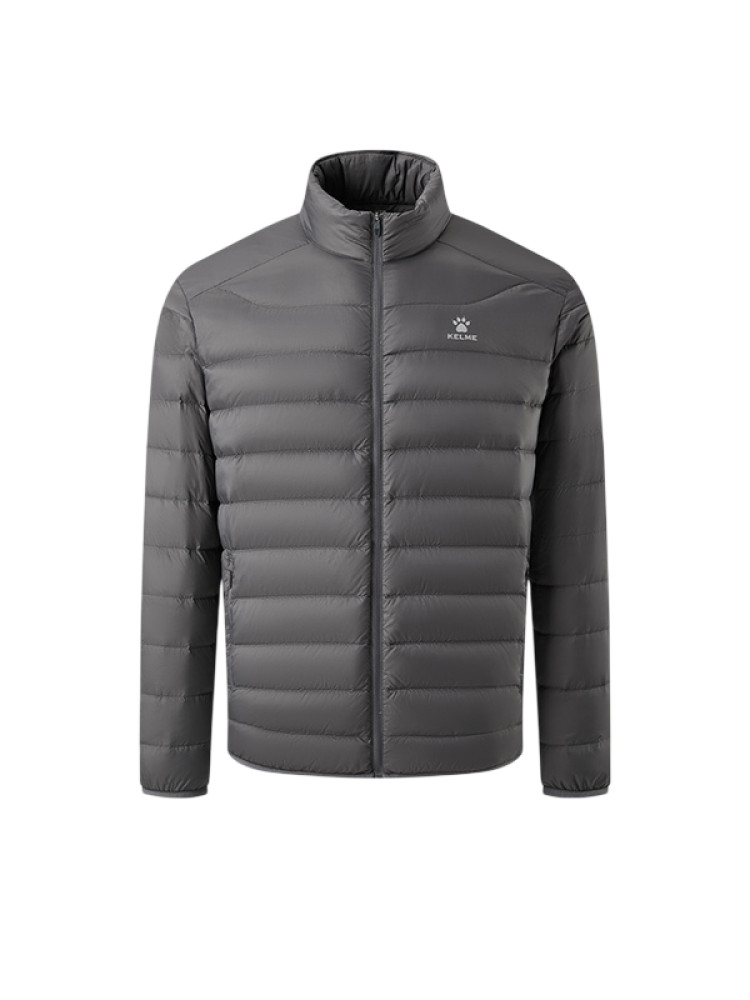 Пуховик KELME Lightweight Stand-up Collar Down Jacket Dark Grey