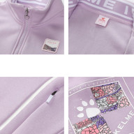 Детская толстовка KELME Girls Cardigan Sweater Light Purple - Детская толстовка KELME Girls Cardigan Sweater Light Purple