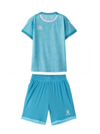 Детская футбольная форма KELME Short-Sleeved Football Suit Light Blue