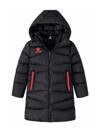 Детский пуховик KELME Children's Long Jacket (Black/Red)