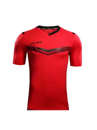 Детская футболка KELME Short Sleeve Football T-Shirt Kid Red