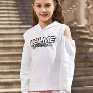 Детское худи KELME Girl's Hooded Sweatshirt White - Детское худи KELME Girl's Hooded Sweatshirt White