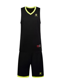 Детская баскетбольная форма KELME Basket Set (Black/Neon)