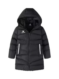 Детский пуховик KELME Children's Long Jacket (Black/White)