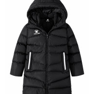 Детский пуховик KELME Children's Long Jacket (Black/White) - Детский пуховик KELME Children's Long Jacket (Black/White)