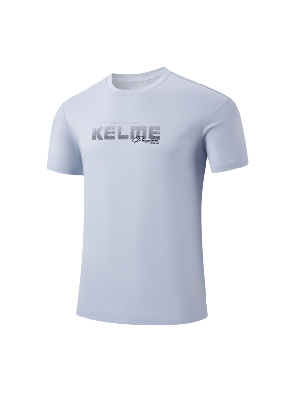 Футболка KELME Crew Neck Short-sleeved T-shirt Blue
