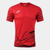 ФУТБОЛКА С КОРОТКИМ РУКАВОМ WAVE КРАСНЫЙ ЧЕРНЫЙ - ФУТБОЛКА С КОРОТКИМ РУКАВОМ WAVE КРАСНЫЙ ЧЕРНЫЙ