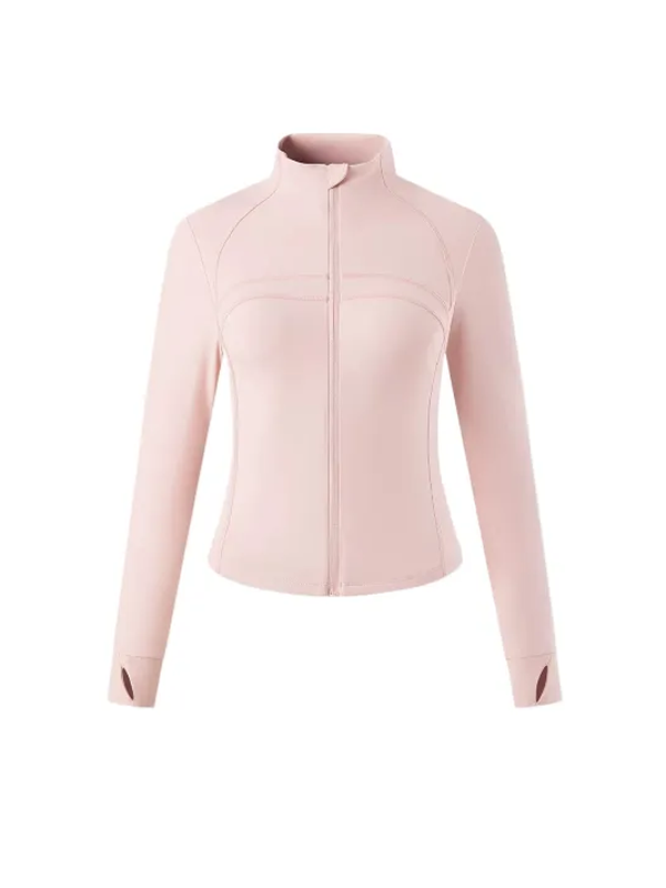 Женская толстовка KELME Stand-Up Collar Knit Cardigan Apricot Pink