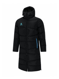 Детский пуховик KELME Children's Long Jacket (Black/Light Blue)