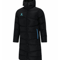 Детский пуховик KELME Children's Long Jacket (Black/Light Blue) - Детский пуховик KELME Children's Long Jacket (Black/Light Blue)