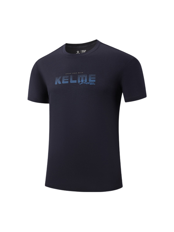 Футболка KELME Crew Neck Short-sleeved T-shirt Dark Blue