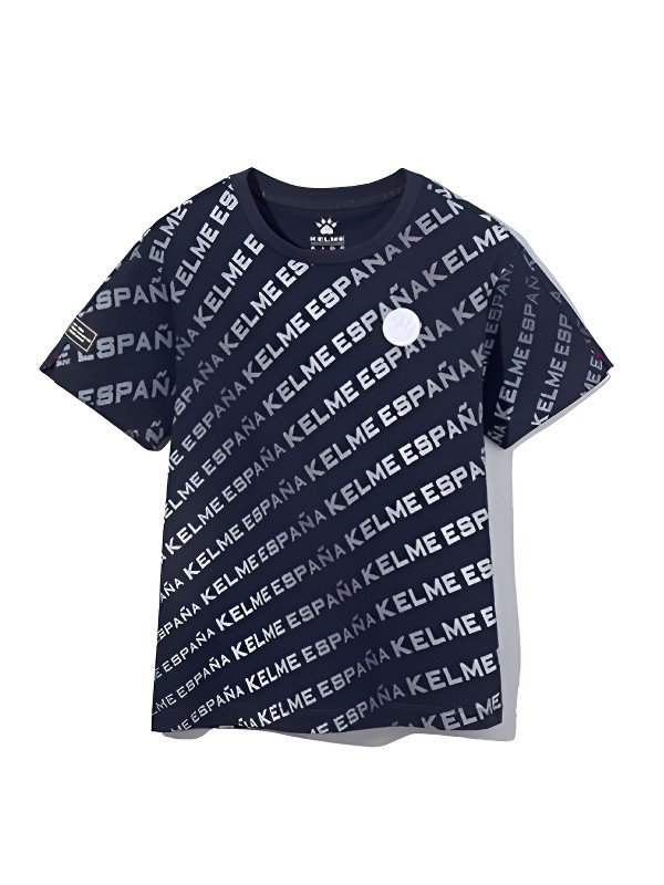 Детская футболка KELME Short Sleeve T-Shirt Kid Dark Blue