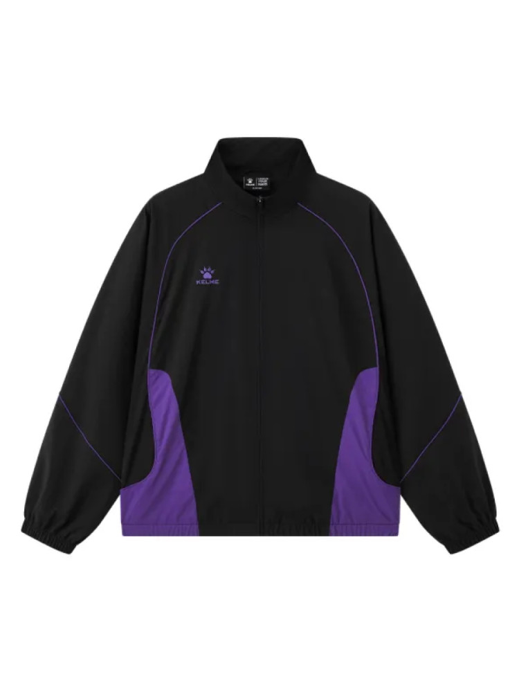 Ветровка KELME Stand-up Collar Woven Coat (Black/Violet)