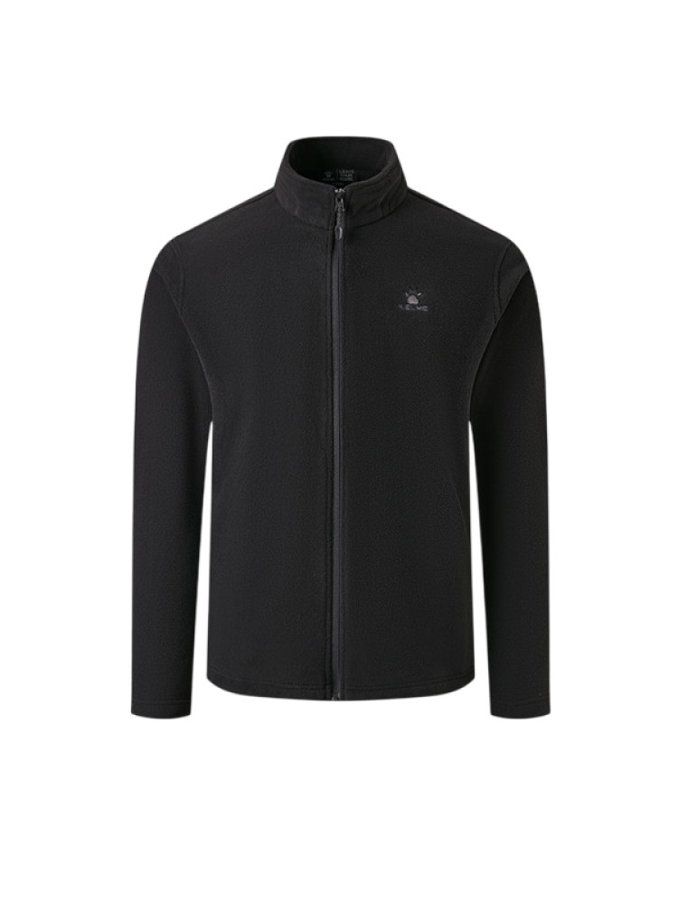 Демисезонная куртка KELME Stand-up Collar Fleece-lined Knit Cardigan Black