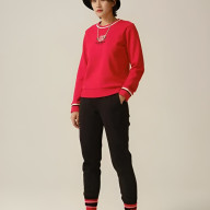 Свитшот KELME Round Neck Sweater Red - Свитшот KELME Round Neck Sweater Red