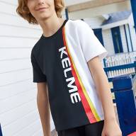 Детская футболка KELME Boys Short Sleeve T-Shirt (Black/White) - Детская футболка KELME Boys Short Sleeve T-Shirt (Black/White)