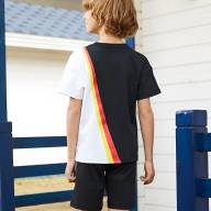 Детская футболка KELME Boys Short Sleeve T-Shirt (Black/White) - Детская футболка KELME Boys Short Sleeve T-Shirt (Black/White)