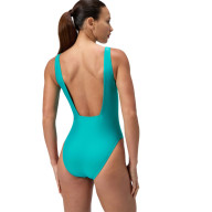 Купальник SPEEDO Logo Square Back Swimsuit, 8-00521216038, р.30 (рос.42), cеро-бирюзовый - Купальник SPEEDO Logo Square Back Swimsuit, 8-00521216038, р.30 (рос.42), cеро-бирюзовый