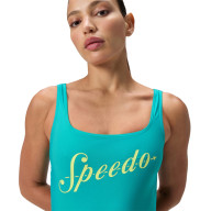 Купальник SPEEDO Logo Square Back Swimsuit, 8-00521216038, р.30 (рос.42), cеро-бирюзовый - Купальник SPEEDO Logo Square Back Swimsuit, 8-00521216038, р.30 (рос.42), cеро-бирюзовый