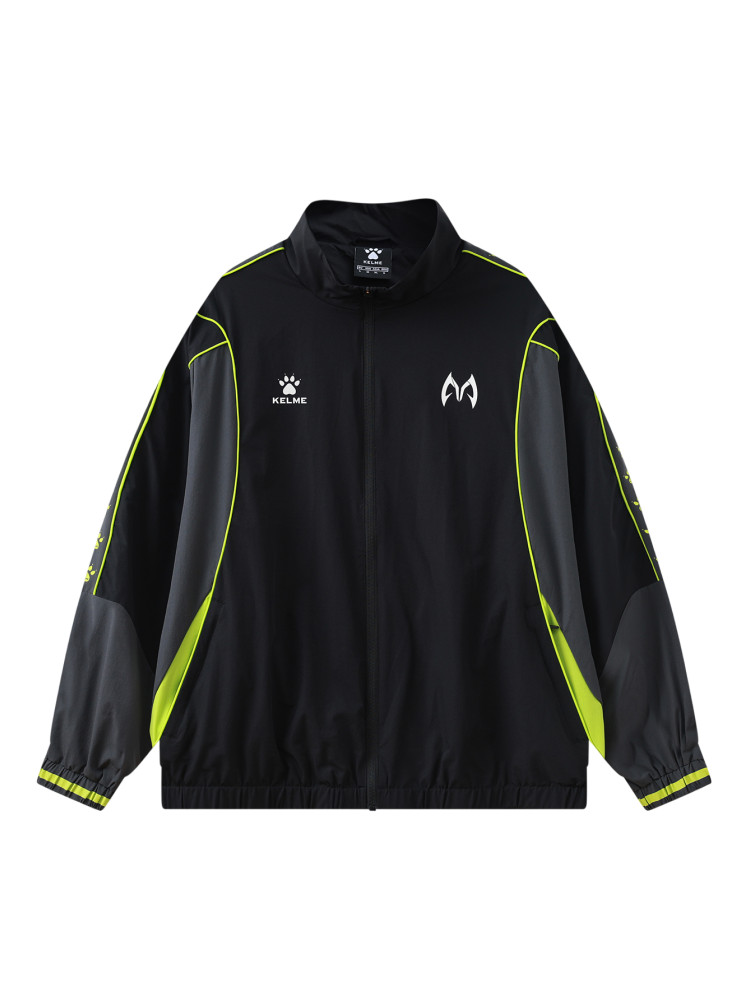 Ветровка KELME Woven Coat (Black/Light Green)