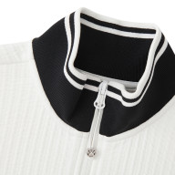 Толстовка KELME Stand-Up Collar Knit Cardigan (White/Black) - Толстовка KELME Stand-Up Collar Knit Cardigan (White/Black)