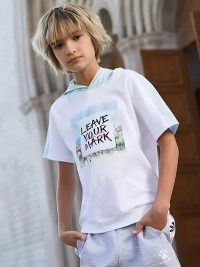 Детская футболка KELME Boys Short Sleeve T-Shirt White