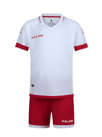 Детская футбольная форма KELME Short Sleeve Football Kid Set (White/Red)