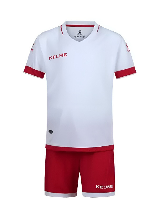 Детская футбольная форма KELME Short Sleeve Football Kid Set (White/Red)