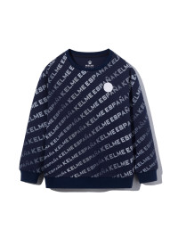 Детский свитшот KELME Round Neck Sweater Dark Blue