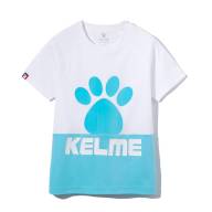 Детская футболка KELME Short Sleeve T-Shirt Kid (White/Light Blue) - Детская футболка KELME Short Sleeve T-Shirt Kid (White/Light Blue)