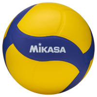 Мяч вол. утяж. MIKASA VT370W, р 5, 18 панелей, синт.кожа (ПУ), вес 370г, клееный, сине-желтый