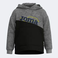 SUDADERA CON CAPUCHA PARK NEGRO GRIS MELANGE