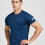 Футболка KELME Round Neck T-Shirt Dark Blue - Футболка KELME Round Neck T-Shirt Dark Blue