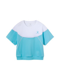 Детская футболка KELME Short Sleeve T-Shirt Kid (White/Light Blue)