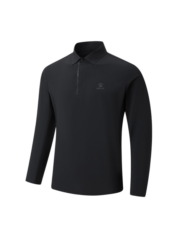 Лонгслив KELME Long-sleeved Polo Shirt Black