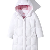 Детский пуховик KELME Girls Long Down Jacket White - Детский пуховик KELME Girls Long Down Jacket White