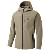 Демисезонная куртка KELME Hooded Fleece-Lined Woven Coat Khaki - Демисезонная куртка KELME Hooded Fleece-Lined Woven Coat Khaki