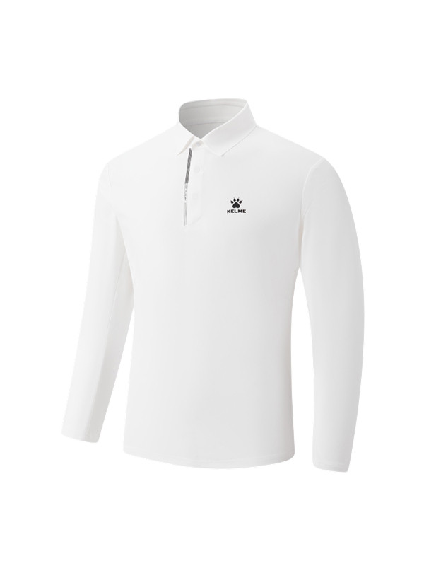 Лонгслив KELME Long-sleeved Polo Shirt White