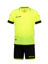 Детская футбольная форма KELME Short Sleeve Football Kid Set (Light Green/Black)