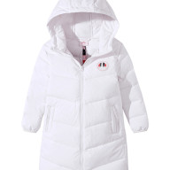Детский пуховик KELME Girls Mid-Length Down Jacket White - Детский пуховик KELME Girls Mid-Length Down Jacket White