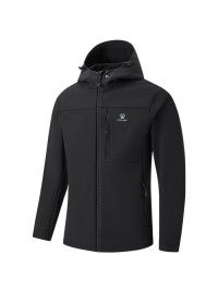 Демисезонная куртка KELME Hooded Fleece-lined Woven Coat Black