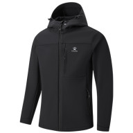 Демисезонная куртка KELME Hooded Fleece-lined Woven Coat Black - Демисезонная куртка KELME Hooded Fleece-lined Woven Coat Black