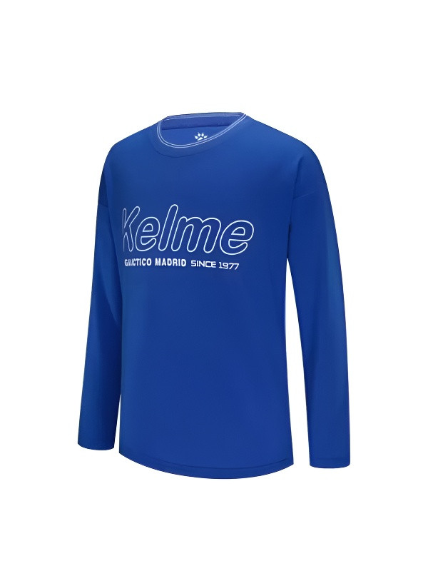 Детский лонгслив KELME Boys Long Sleeve T-Shirt Blue