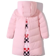 Детский пуховик KELME Girls Mid-Length Down Jacket Pink - Детский пуховик KELME Girls Mid-Length Down Jacket Pink