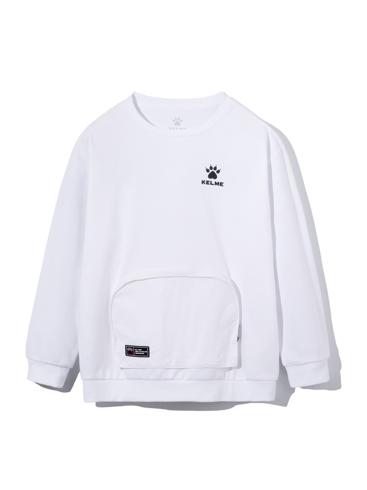 Детский свитшот KELME Round Neck Sweater White