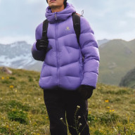 Пуховик KELME Regular Hooded Down Jacket Violet - Пуховик KELME Regular Hooded Down Jacket Violet