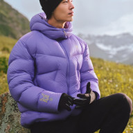 Пуховик KELME Regular Hooded Down Jacket Violet - Пуховик KELME Regular Hooded Down Jacket Violet