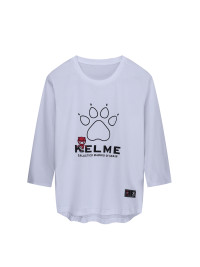 Детский лонгслив KELME Boys Long Sleeve T-Shirt White