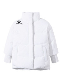 Детский пуховик KELME Girls Short Thick Down Jacket White