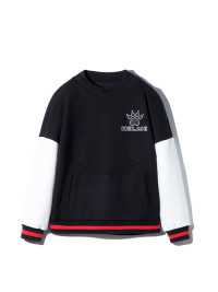 Детский свитшот KELME Boy's Hooded Sweatshirt (Black/White)